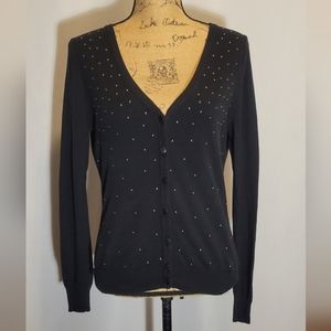 Merona Black Studded Cardigan | Sz. M